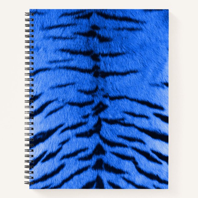 Cuaderno Impresión cutánea del tigre azul del desierto (Anverso)