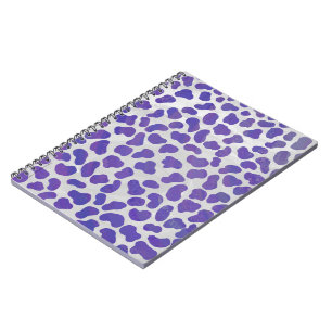 Cuaderno Impresión dálmata en blanco y púrpura