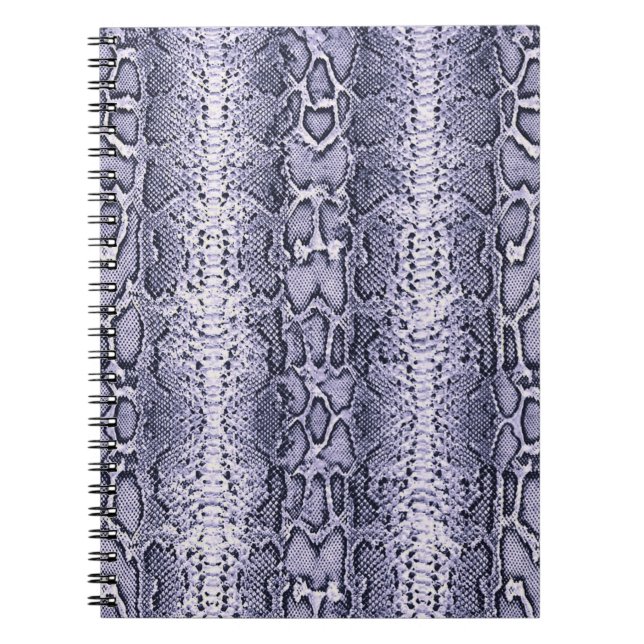 Cuaderno Impresión de animales de piel de serpiente morada (Frente)