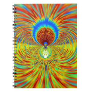 Cuaderno Impresión de arte colorida en Kaleidoscope