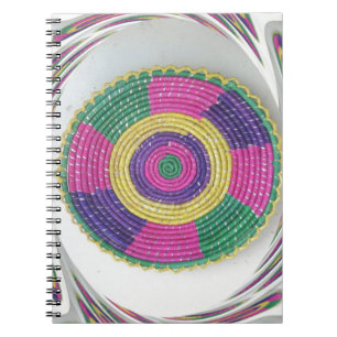 Cuaderno Impresión de arte con remolinos