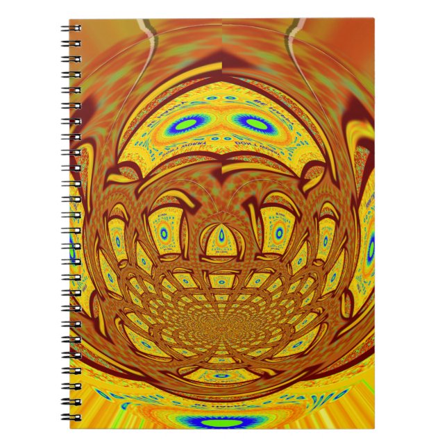 Cuaderno Impresión de arte de guantes de beisbol dorado (Frente)
