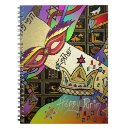 Cuaderno Impresión de arte de la celebración de Judaica Pur