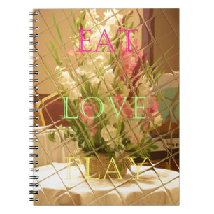 Cuaderno Impresión de arte de los floros reflejados