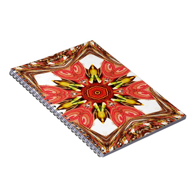 Cuaderno Impresión de arte floral Doodle (Lado Derecho)