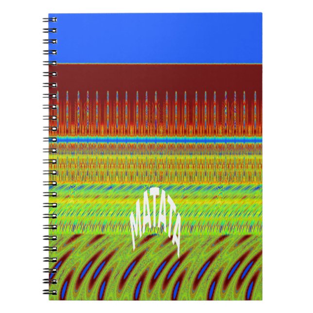 Cuaderno Impresión de arte geométrico colorido (Frente)