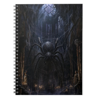 Cuaderno Impresión de arte gótico victoriano oscuro de arañ