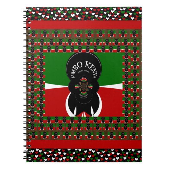 Cuaderno Impresión de arte Jambo Kenya (Frente)