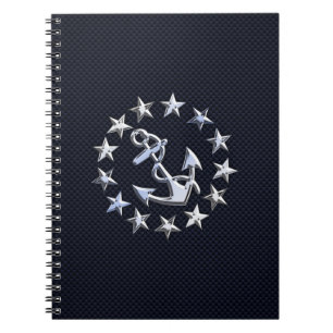 Cuaderno Impresión de bandera náutica de fibra de carbono a