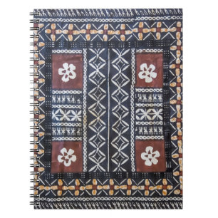 Cuaderno Impresión de Barkcloth del Tapa de Fiji