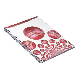 Cuaderno Impresión de bolas de cricket para aficionados al 