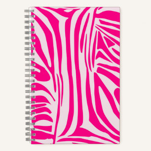 Cuaderno Impresión de cebra rosa