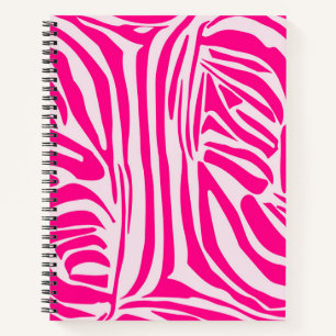 Cuaderno Impresión de cebra rosa