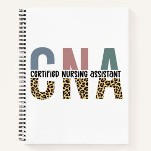 Cuaderno Impresión de Cheetah Asistente de Enfermería Certi