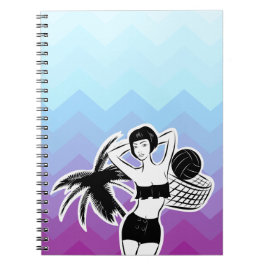 Cuaderno Impresión de Chevron de Sunset Resort