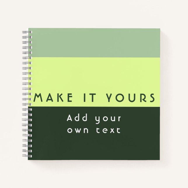 Cuaderno Impresión de cita personalizada moderna (Anverso)