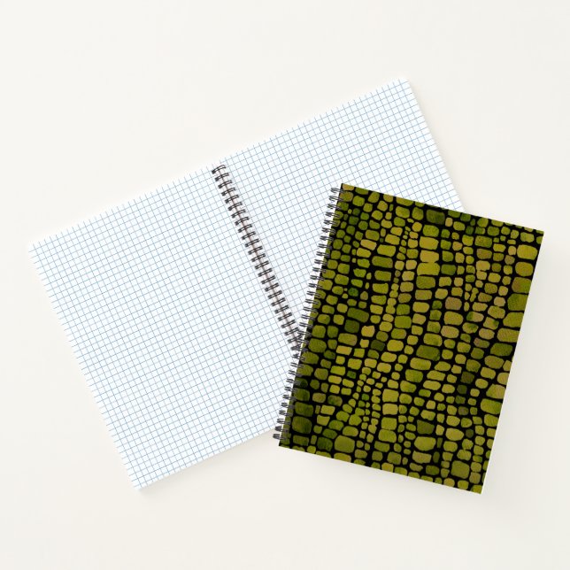 Cuaderno Impresión de cocodrilo acuático (Interior)