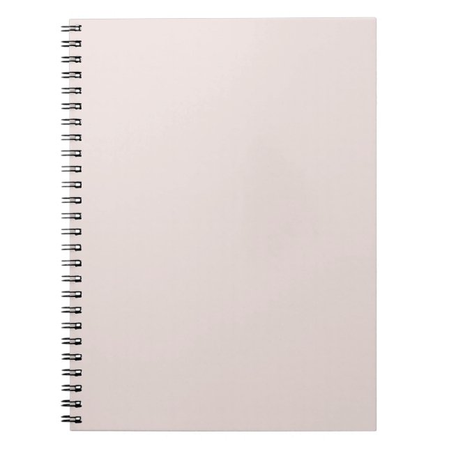 Cuaderno Impresión de color sólido neutro de coco cremoso (Frente)