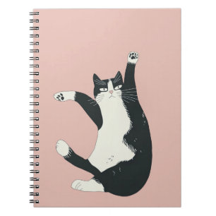Cuaderno Impresión de danza de gato Cranky   Gracioso y ext