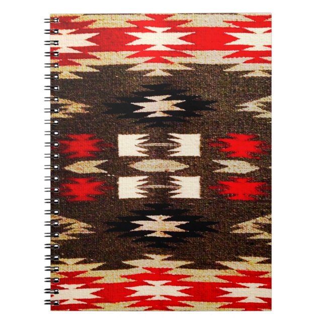 Cuaderno Impresión de diseño tribal nativo americano (Frente)