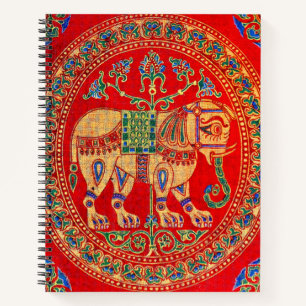 Cuaderno Impresión de elefantes del este de India