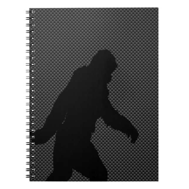 Cuaderno Impresión de fibra de carbono de carbón de carbón  (Frente)