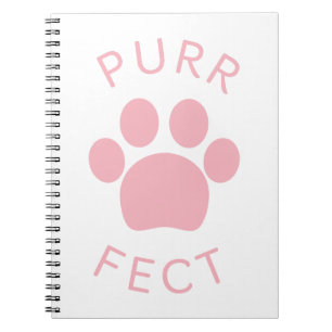 Cuaderno Impresión de la página de Púrr Rosa Perfecta de Ca