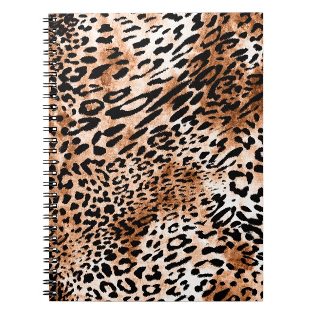 Cuaderno Impresión de leopardo africano sin problemas (Frente)