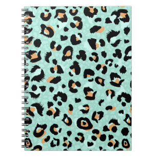 Cuaderno Impresión de leopardo, patrón animal