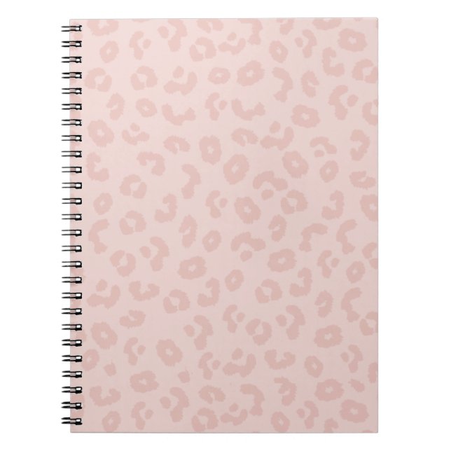 Cuaderno Impresión de leopardo rosa (Frente)