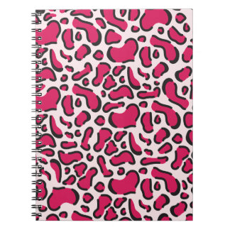 Cuaderno Impresión de leopardo rosa
