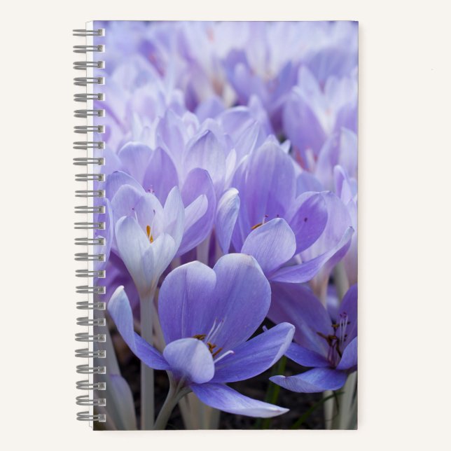 Cuaderno Impresión de lienzo envuelta en crocus (Anverso)