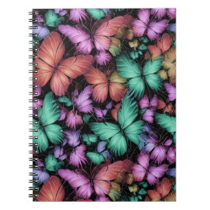Cuaderno Impresión de mariposas coloridas
