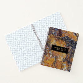 Cuaderno Impresión de marmol de tonos marrones