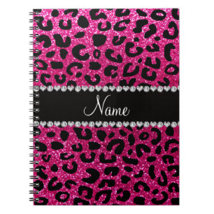 Cuaderno Impresión de neón conocida de encargo del guepardo