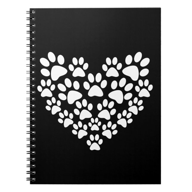 Cuaderno Impresión de papel blanco negro (Frente)