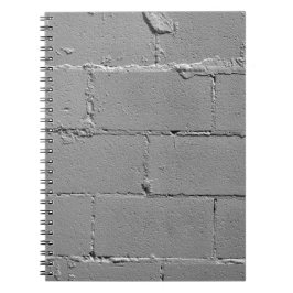 Cuaderno Impresión de pared de bloques de cemento grande te