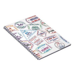 Cuaderno Impresión de patrón de marca de Passport
