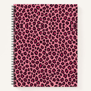 Cuaderno Impresión de patrón de piel de leopardo de color r