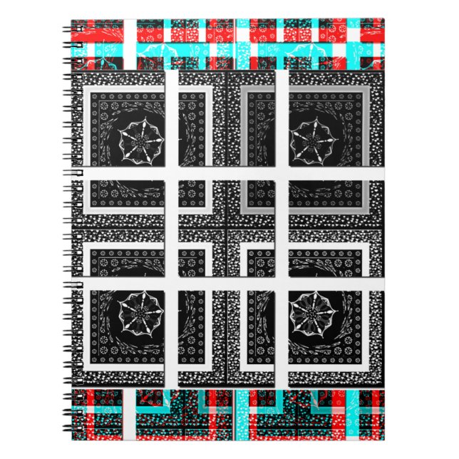 Cuaderno Impresión de patrones de contraste (Frente)