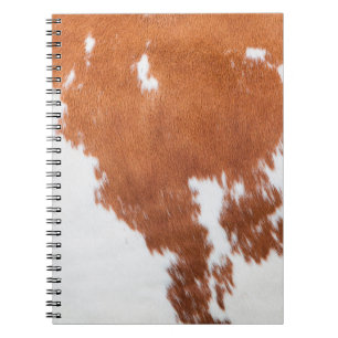 Cuaderno Impresión de piel de animal Piel de vaca de lujo