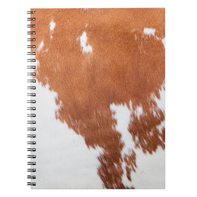 Cuaderno Impresión de piel de animal Piel de vaca de lujo (Frente)