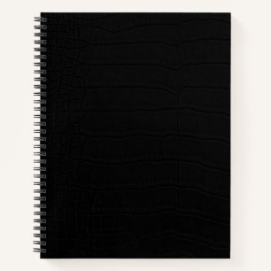 Cuaderno Impresión de piel de cocodrilo negro