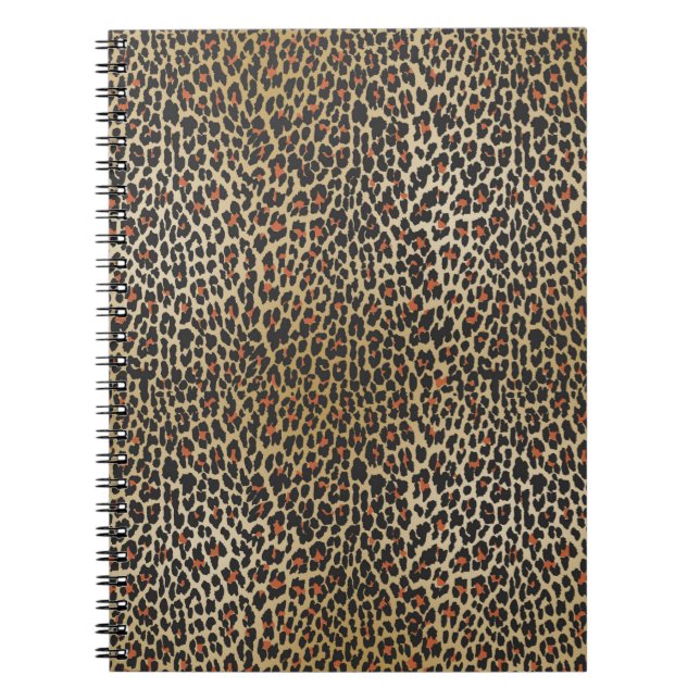 Cuaderno Impresión de piel de leopardo (Frente)
