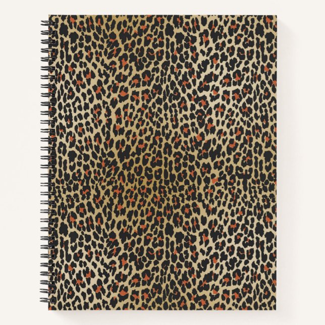 Cuaderno Impresión de piel de leopardo (Anverso)