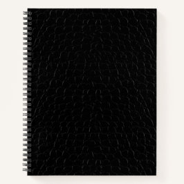 Cuaderno Impresión de piel de ligador negro