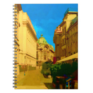 Cuaderno Impresión de pintura digital Bucarest Pallace