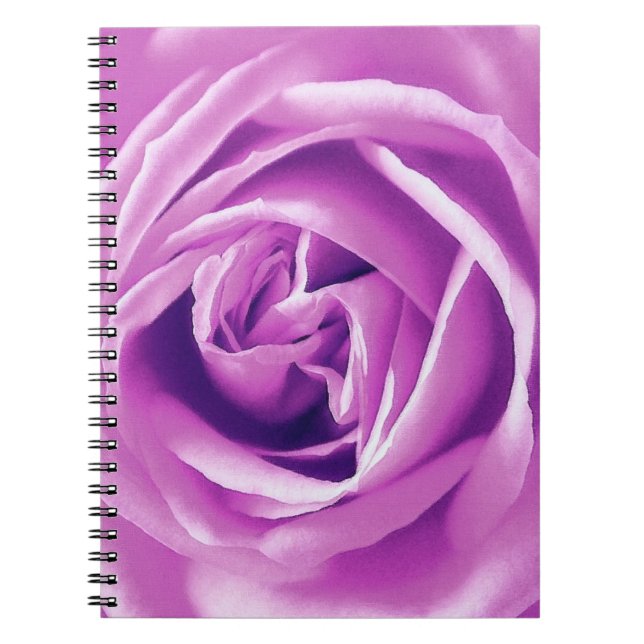 Cuaderno Impresión de rosa de lavanda (Frente)