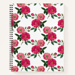 Cuaderno Impresión de rosa rosa
