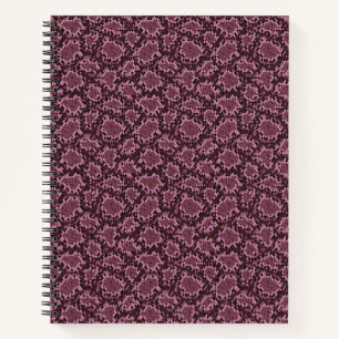 Cuaderno Impresión de serpientes rosadas
